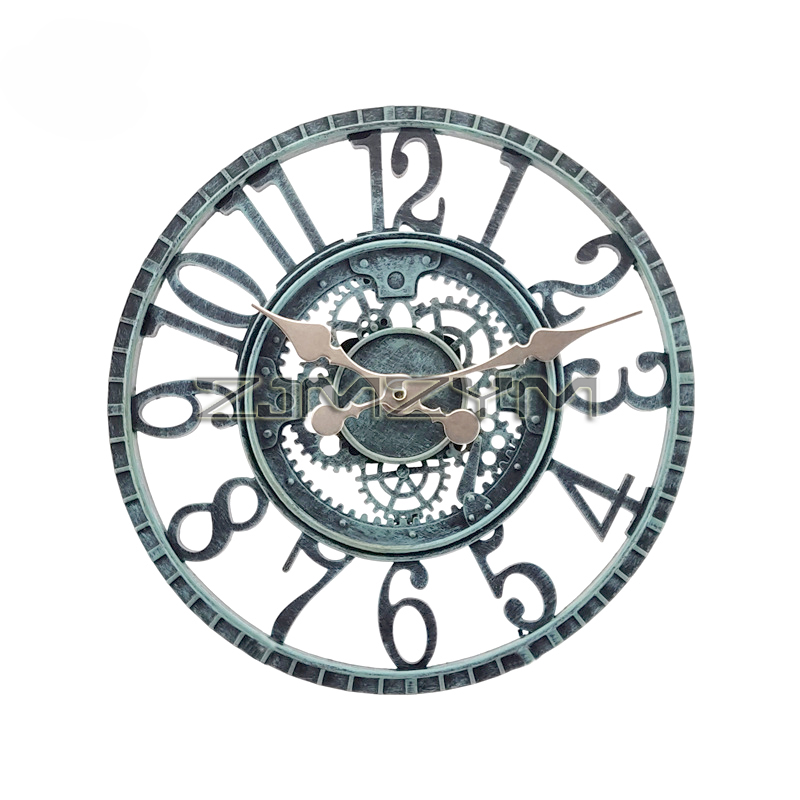 Resin Art Watch - 12 Inch Indoor/Outdoor Retro Waterproof Wall