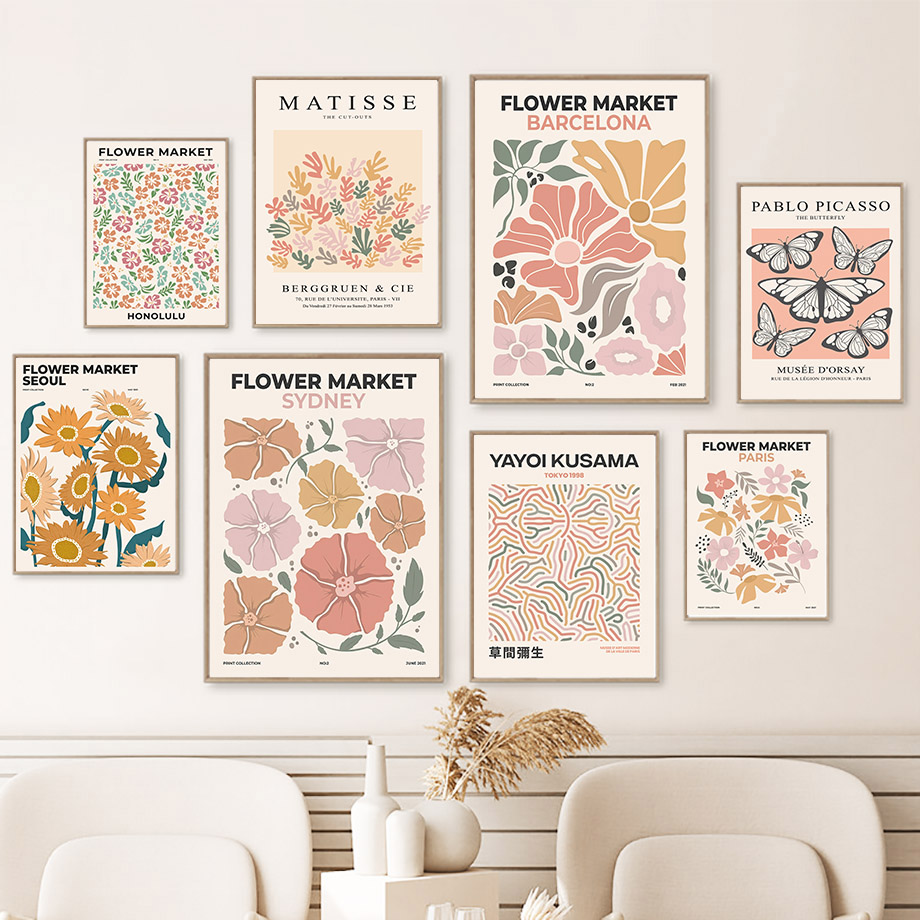 Resin Art Name - Flower Market Poster Printing Abstract Plant