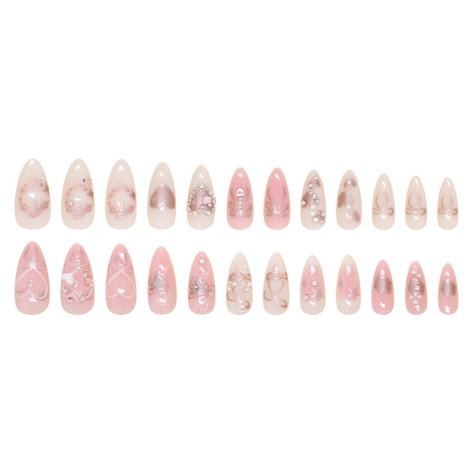 Resin Art Easy - Press on Nails Easy-to-Apply Fake Nails
