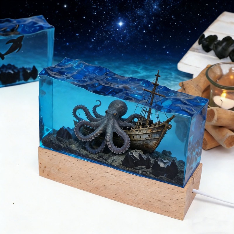 Resin Art Equipment - DIY Resin Craft Light Underwater Landscape