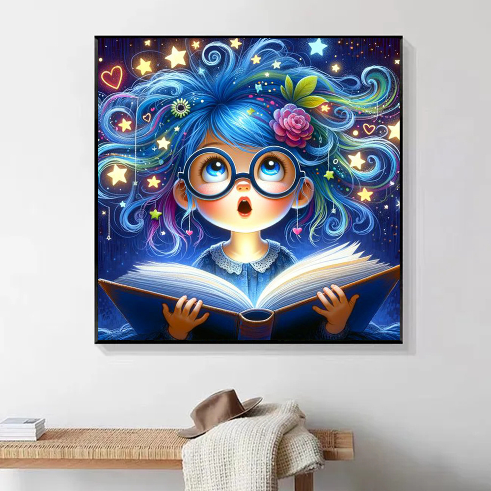 HUACAN Diamond Painting Girl D - огляд і ціна Resin Art Guide Book
