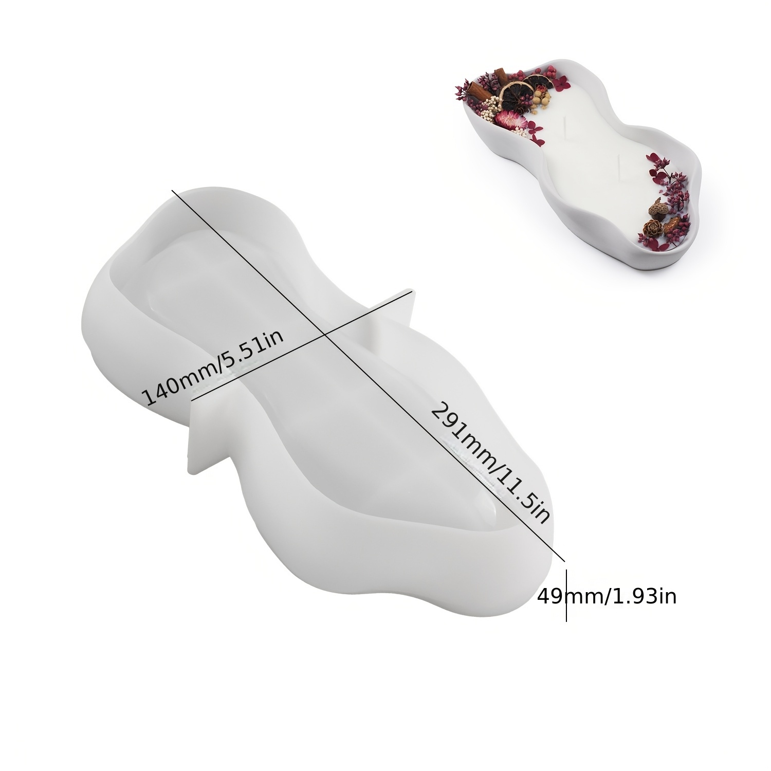 1 Large Irregular Oval Silicon - огляд і ціна Resin Art Alphabet