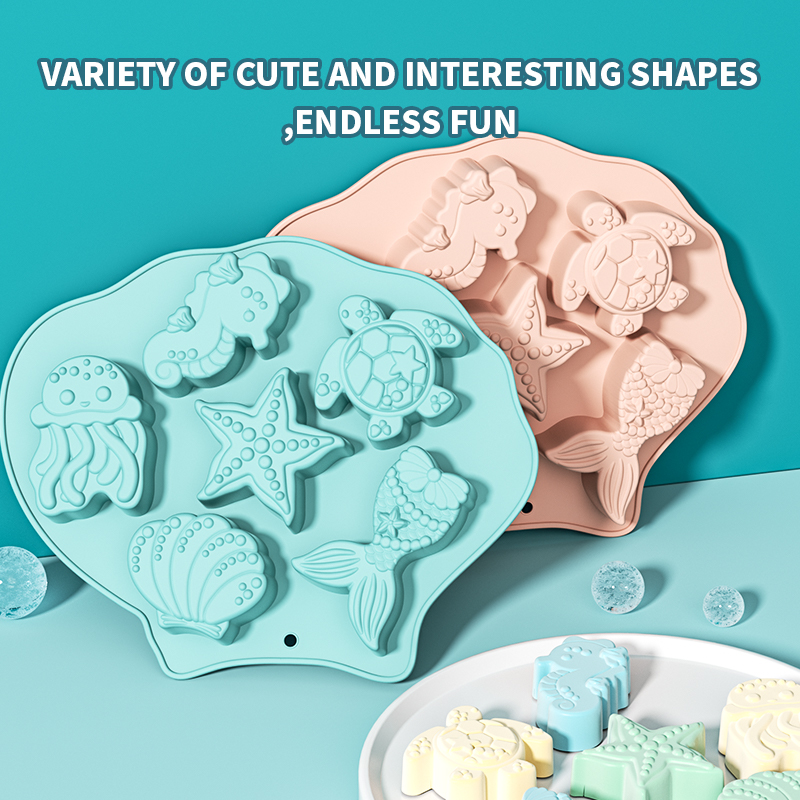 Ocean Fondant Silicone Mold Sh - огляд і ціна Silicone Mold Ocean
