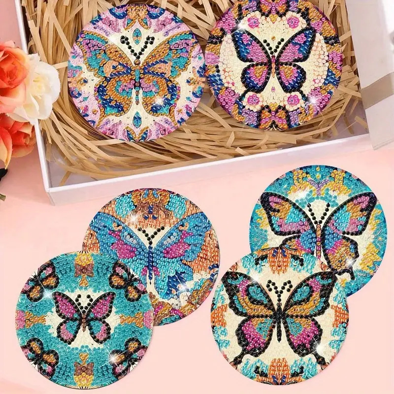 8 Pieces of Diamond Art Painti - огляд і ціна Resin Art Coasters