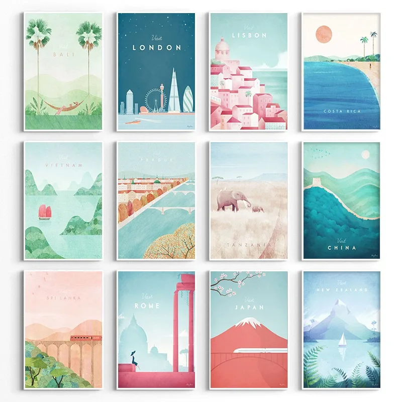 World Minimalist Travel Poster - огляд і ціна Resin Art World