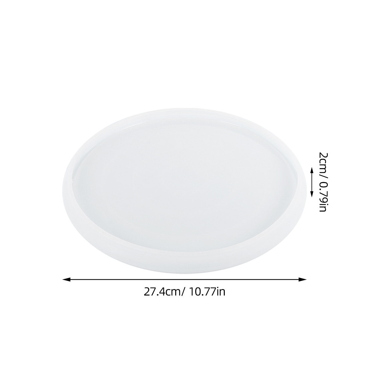 1Pcs Round Silicone Plate Mold - огляд і ціна Resin Art Coasters