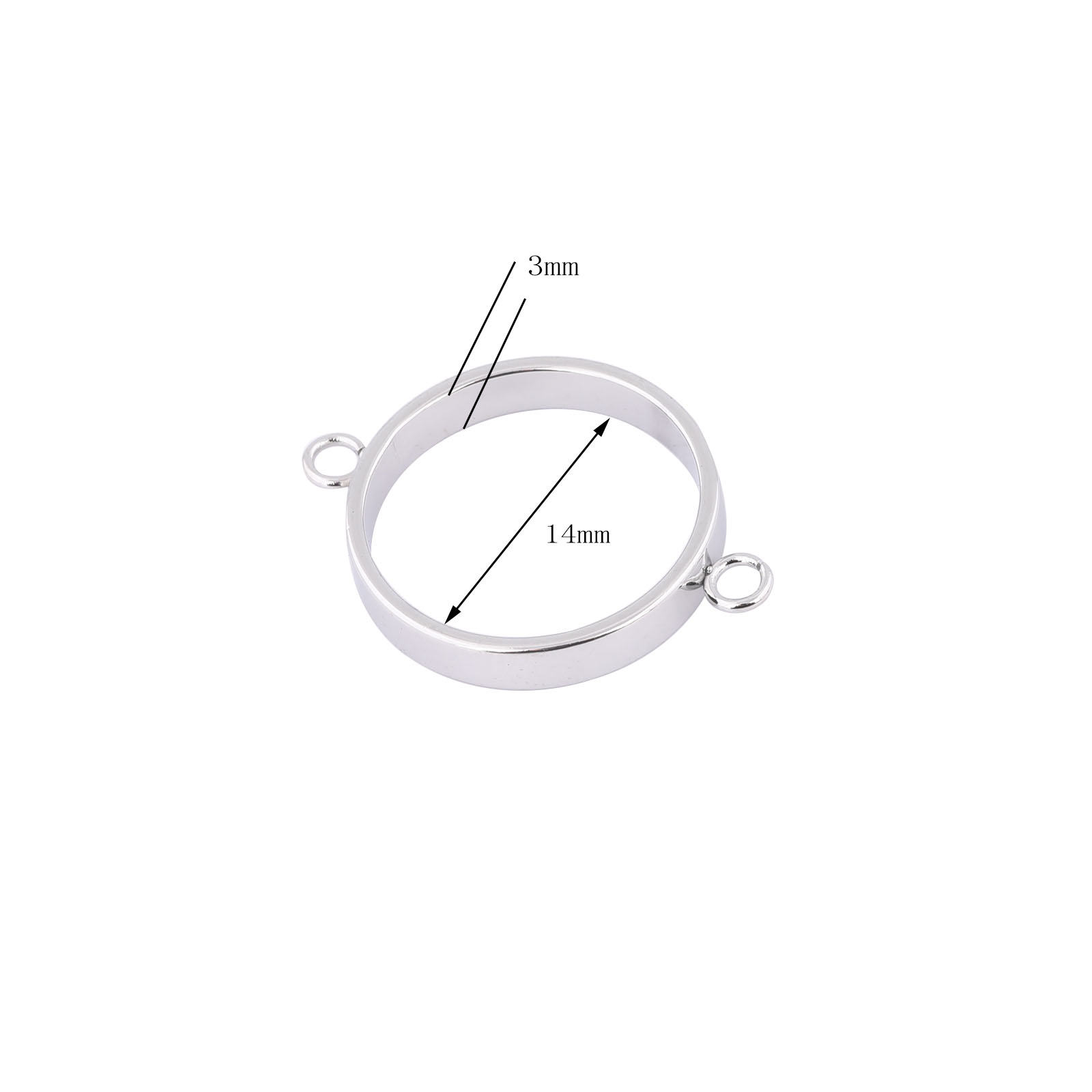 10pcs Stainless Steel 14mm Ope - огляд і ціна Resin Art Store
