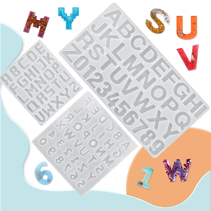 Alphabet Epoxy Resin Mold Kit  - огляд і ціна Resin Art Alphabet