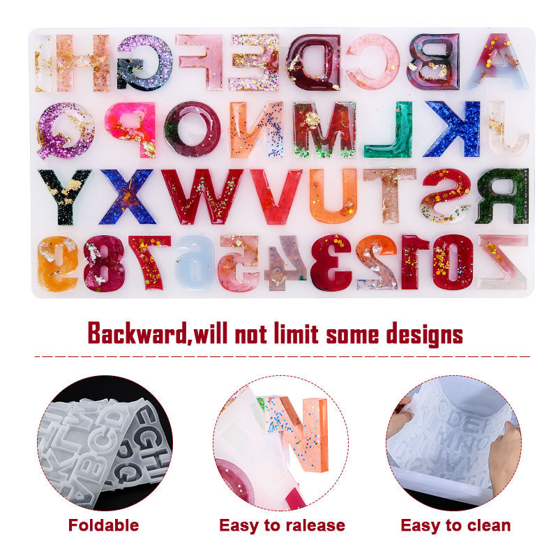 Alphabet Epoxy Resin Mold Kit  - огляд і ціна Resin Art Alphabet
