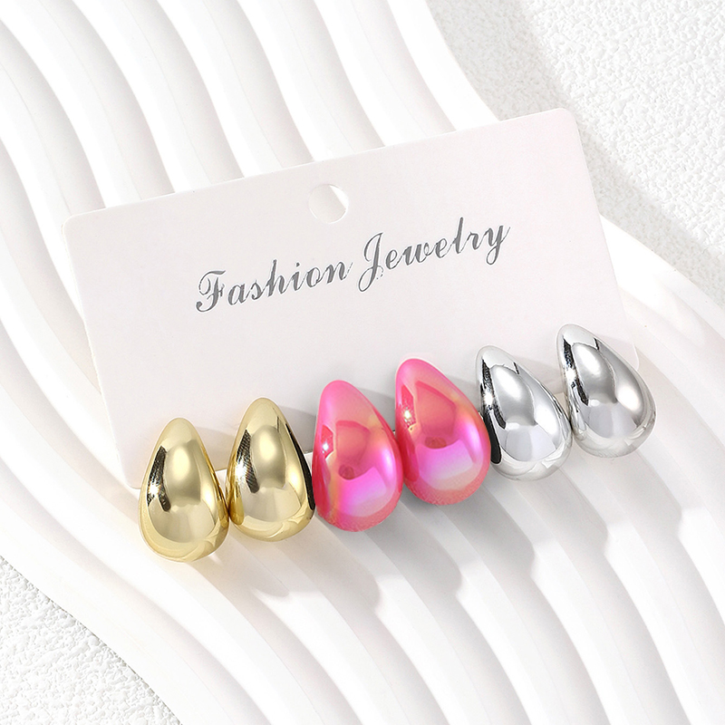 3 Pairs Fashion Resin Drop Ear - огляд і ціна Resin Art Ring