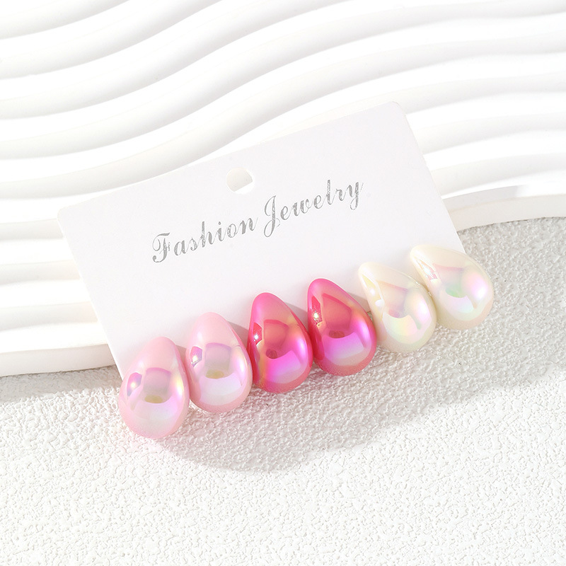 3 Pairs Fashion Resin Drop Ear - огляд і ціна Resin Art Ring