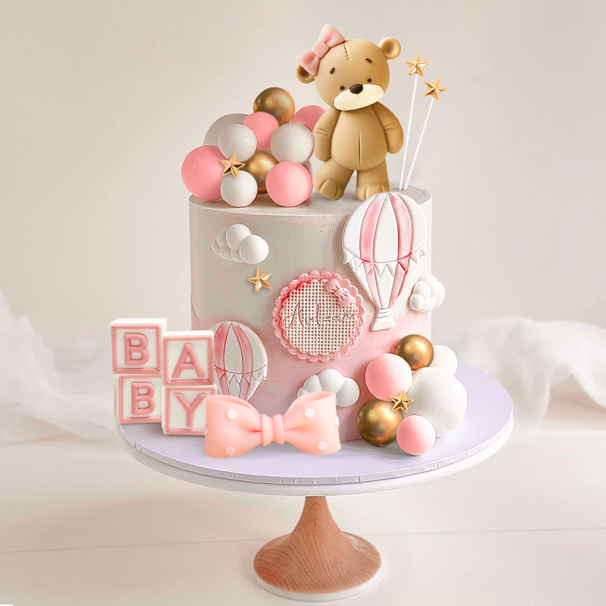 LaVenty Pink Bear Cake Decorat - огляд і ціна Resin Art Alphabet