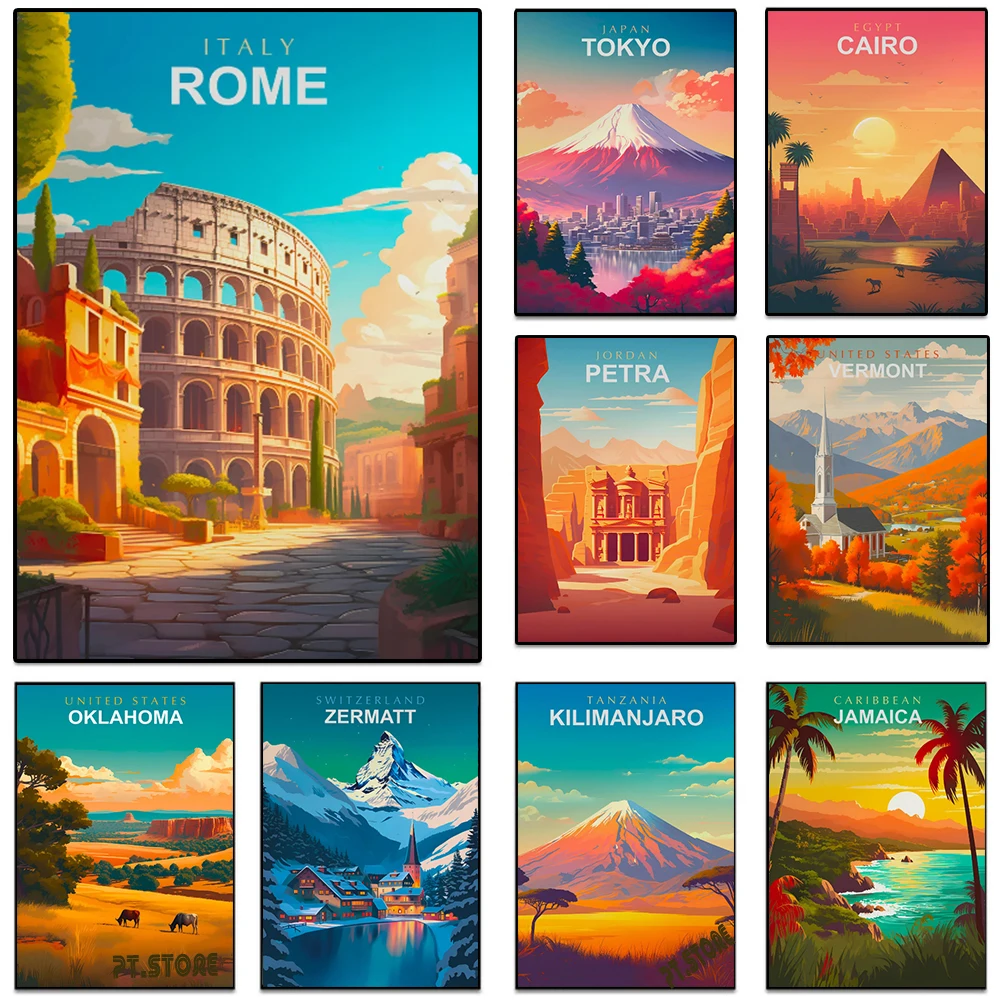 World Travel Cities Posters Pr - огляд і ціна Resin Art World