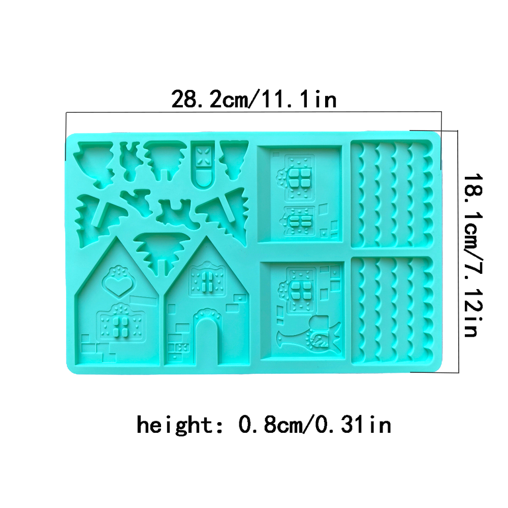 1pc Christmas House Chocolate  - огляд і ціна Silicone Mold Ocean