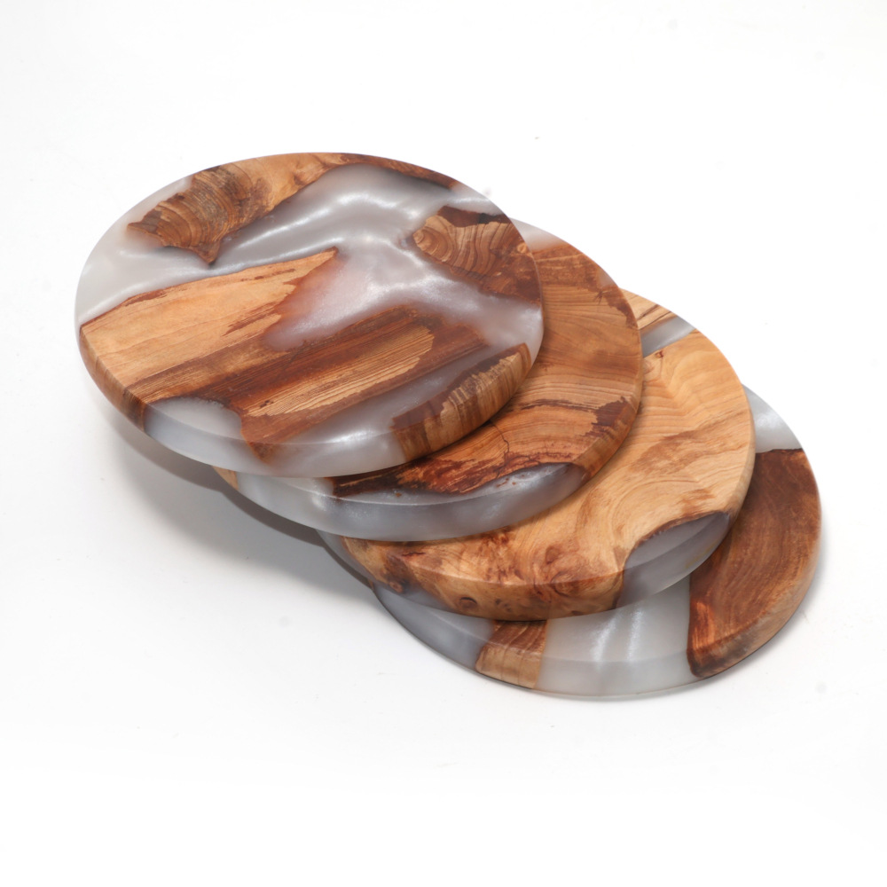 Drink Coaster Set, Wooden Bar  - огляд і ціна Resin Art Coasters