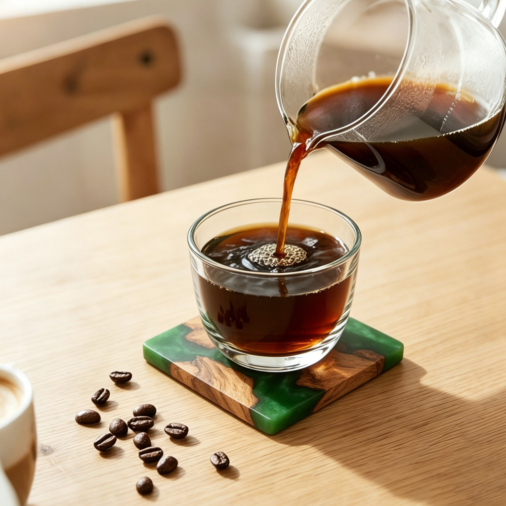 Drink Coaster Set, Wooden Bar  - огляд і ціна Resin Art Coasters