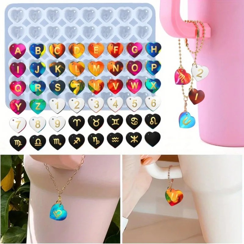 1pc DIY Epoxy Resin Mold Numbe - огляд і ціна Resin Art Alphabet