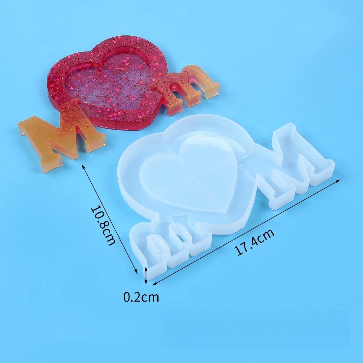 Letter Mm Epoxy Resin Silicone - огляд і ціна Resin Art Alphabet