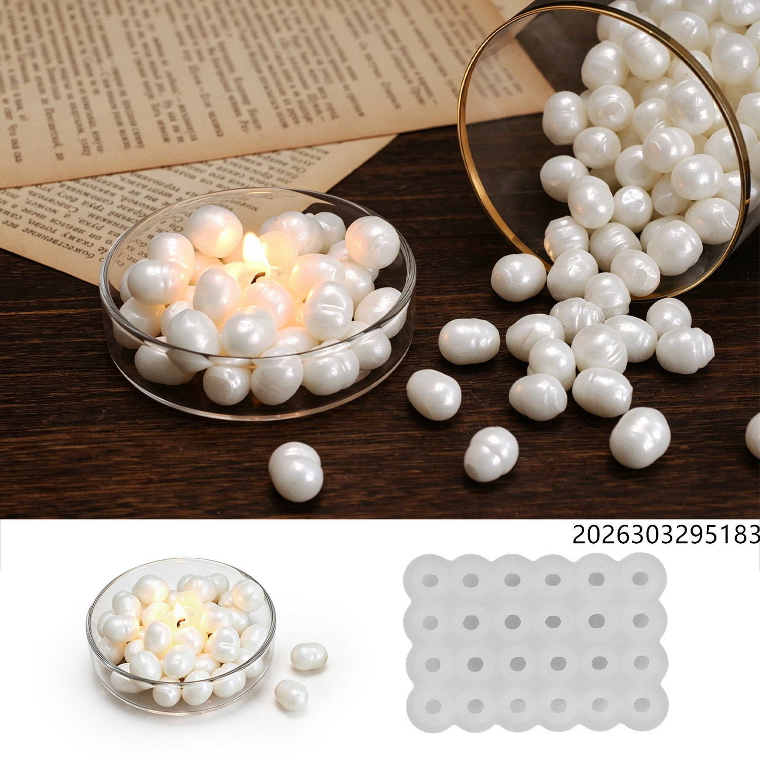 Healing Ocean Pearl Mirror Wax - огляд і ціна Silicone Mold Ocean
