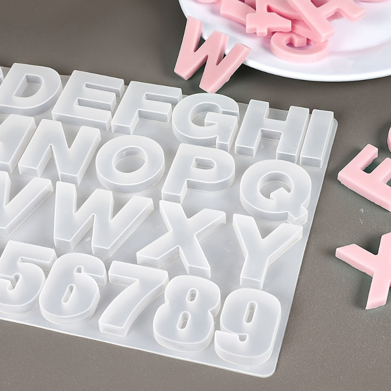Letter A To Z Pendants Silicon - огляд і ціна Resin Art Alphabet