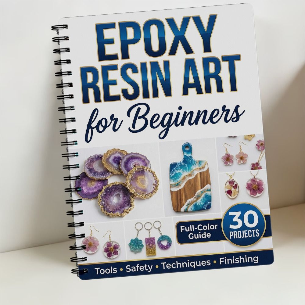 Step-by-Step Epoxy Resin Art H - огляд і ціна Resin Art Guide Book