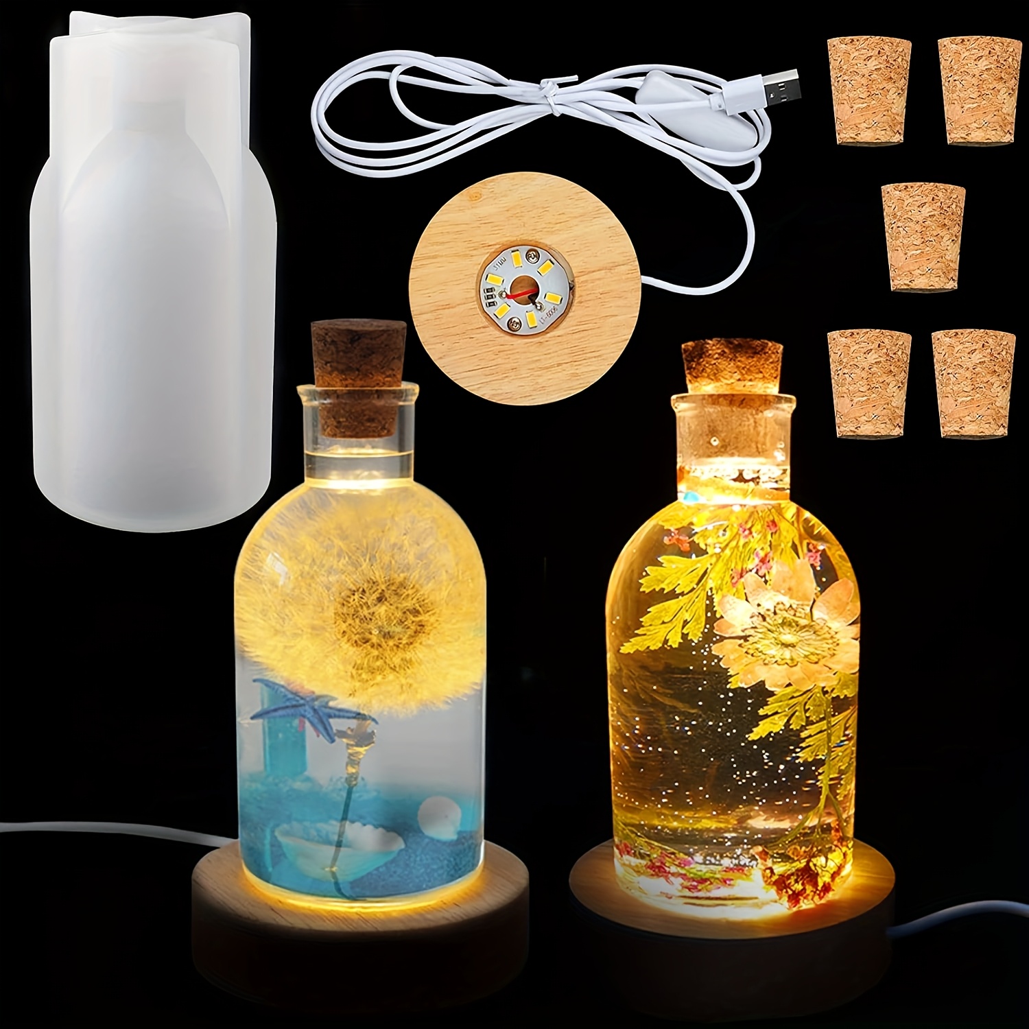 Drift Bottle Light Resin Mold  - огляд і ціна Resin Art Equipment