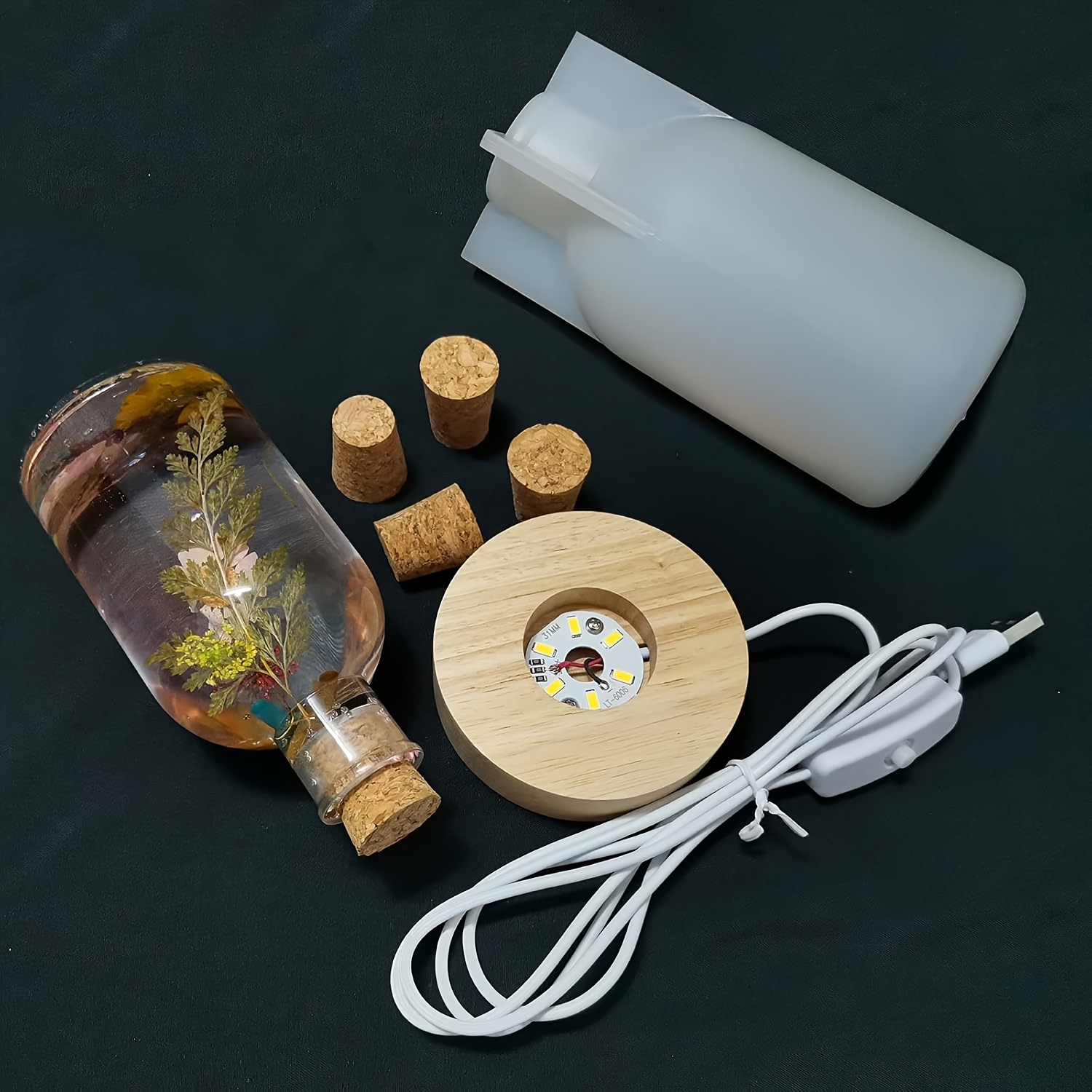 Drift Bottle Light Resin Mold  - огляд і ціна Resin Art Equipment