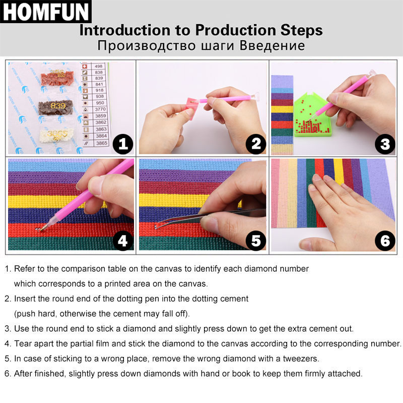 HOMFUN Full Square/Round Drill - огляд і ціна Resin Art Name