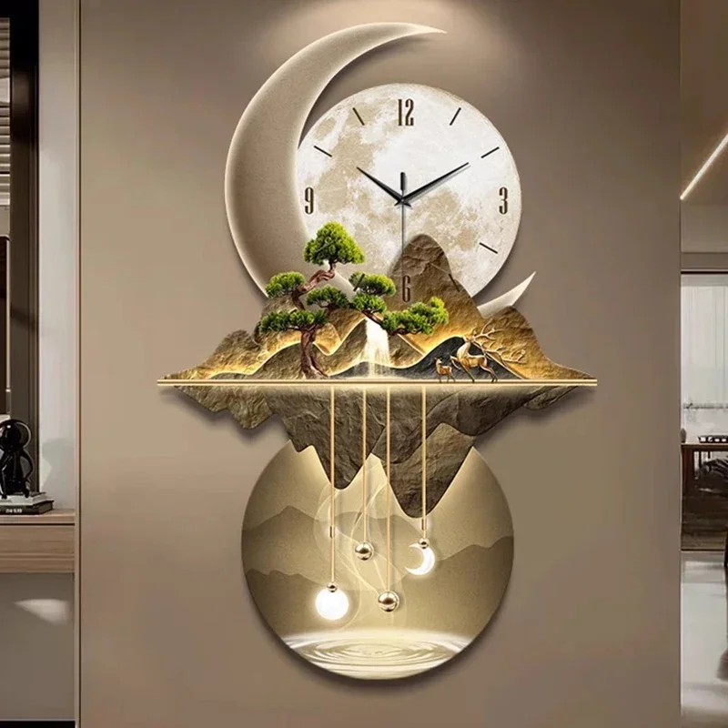 Art Mural Wall Clocks Led Mode - огляд і ціна Resin Art Watch