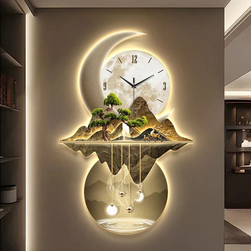 Art Mural Wall Clocks Led Mode - огляд і ціна Resin Art Watch