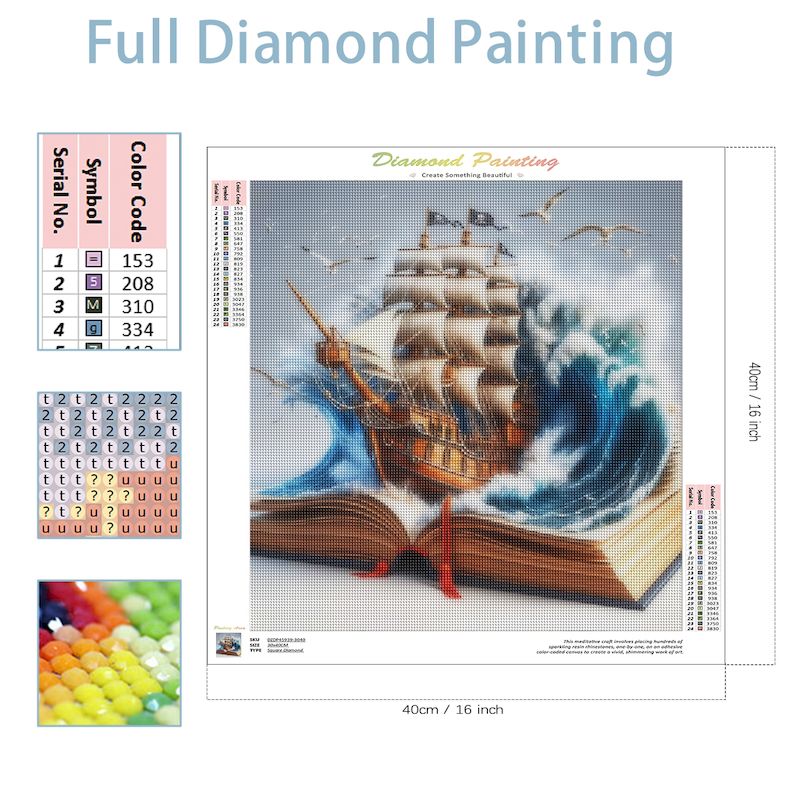 SDOYUNO Diy Diamond Mosaic Boo - огляд і ціна Resin Art Guide Book