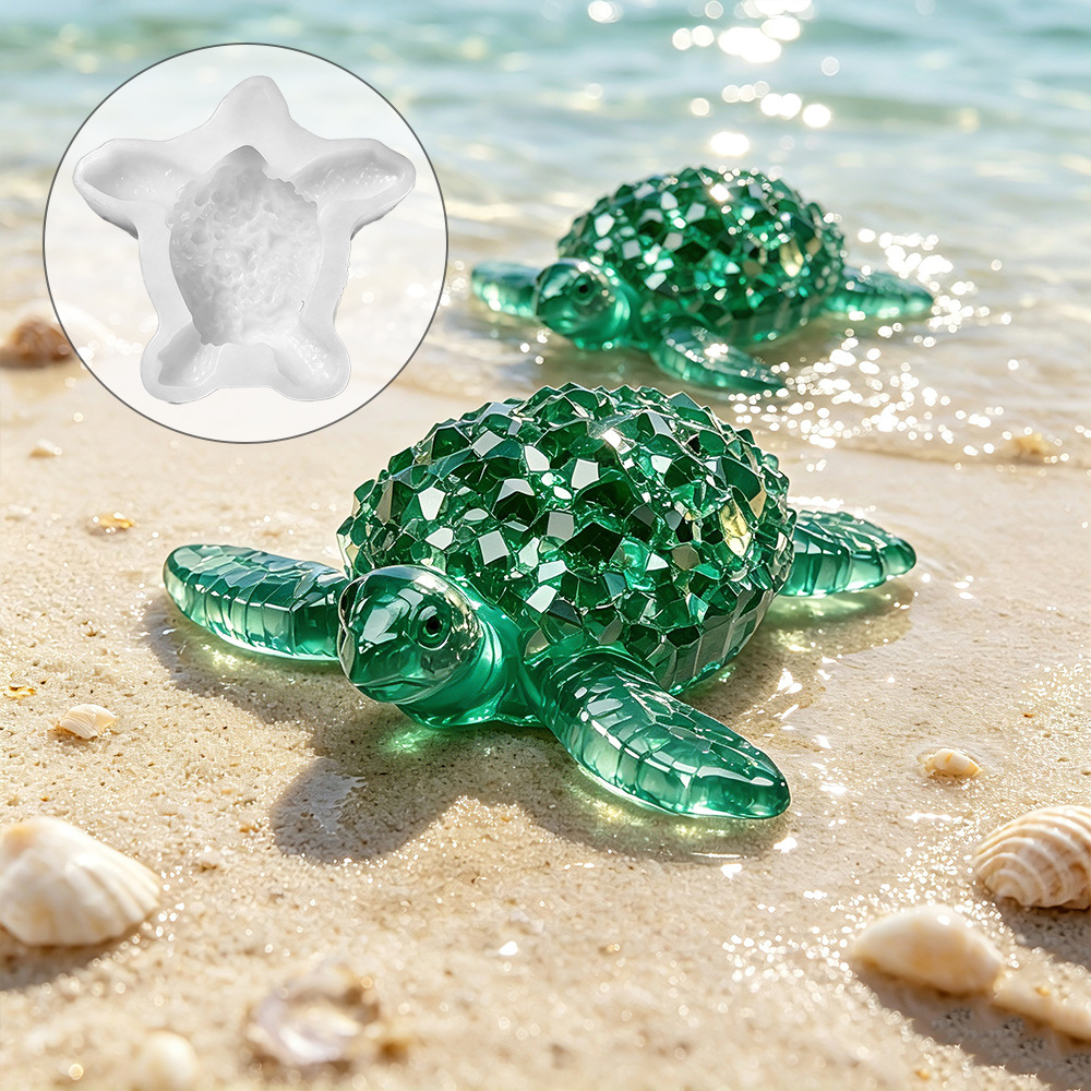 Diamond Cut Healing Sea Turtle - огляд і ціна Silicone Mold Ocean
