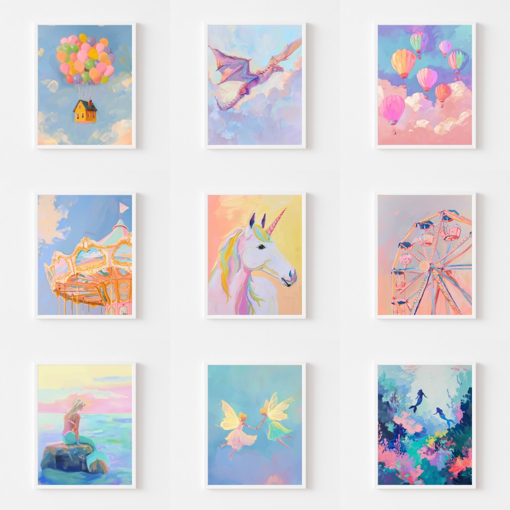 Magical Pastel Wall Art Poster - огляд і ціна Resin Art World