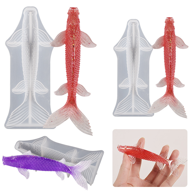 3D Koi Fish Shaped Epoxy Resin - огляд і ціна Silicone Mold Ocean