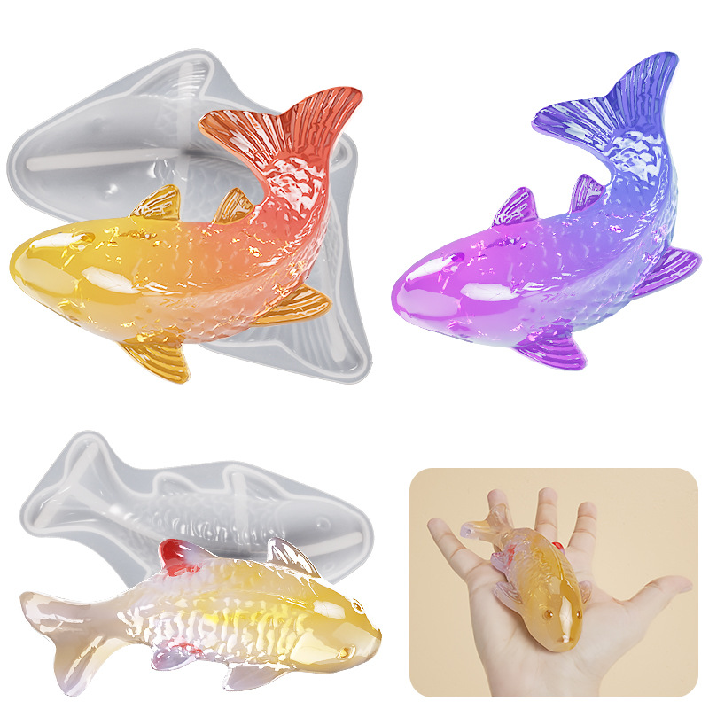 3D Koi Fish Shaped Epoxy Resin - огляд і ціна Silicone Mold Ocean