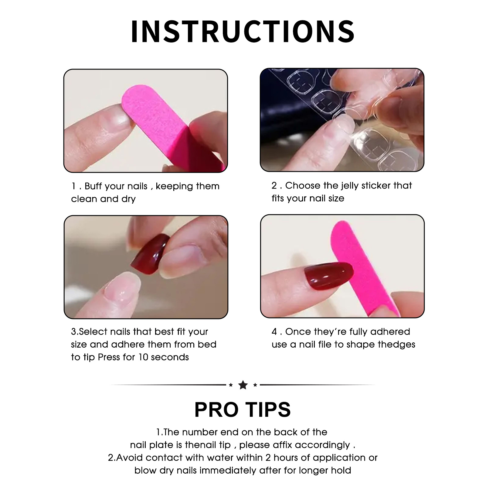 False Nails Easy-Apply Press O - огляд і ціна Resin Art Easy