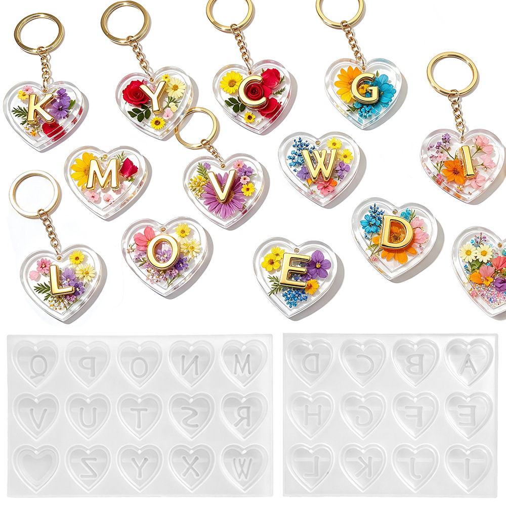Complete 26 Letters & Heart Si - огляд і ціна Resin Art Alphabet