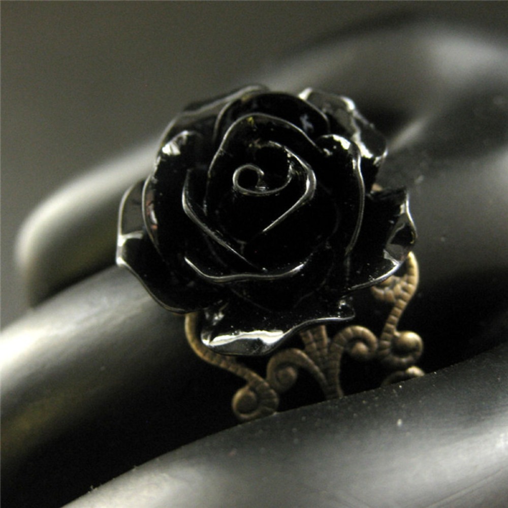 Temperament Retro Black Resin  - огляд і ціна Resin Art Ring
