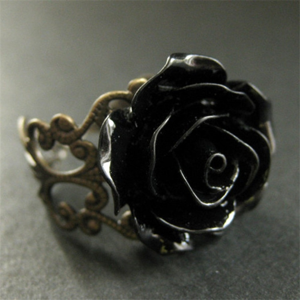 Temperament Retro Black Resin  - огляд і ціна Resin Art Ring