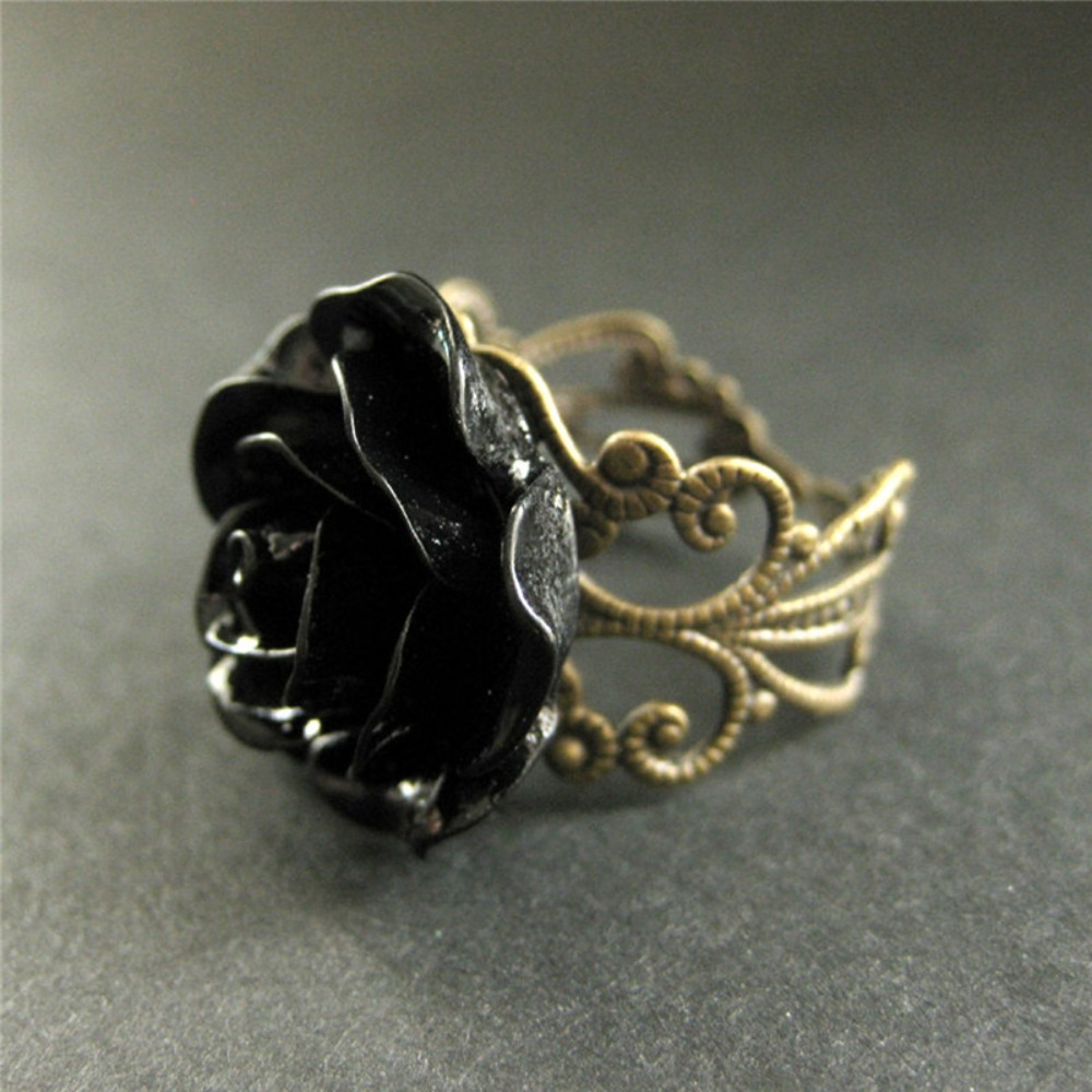Temperament Retro Black Resin  - огляд і ціна Resin Art Ring