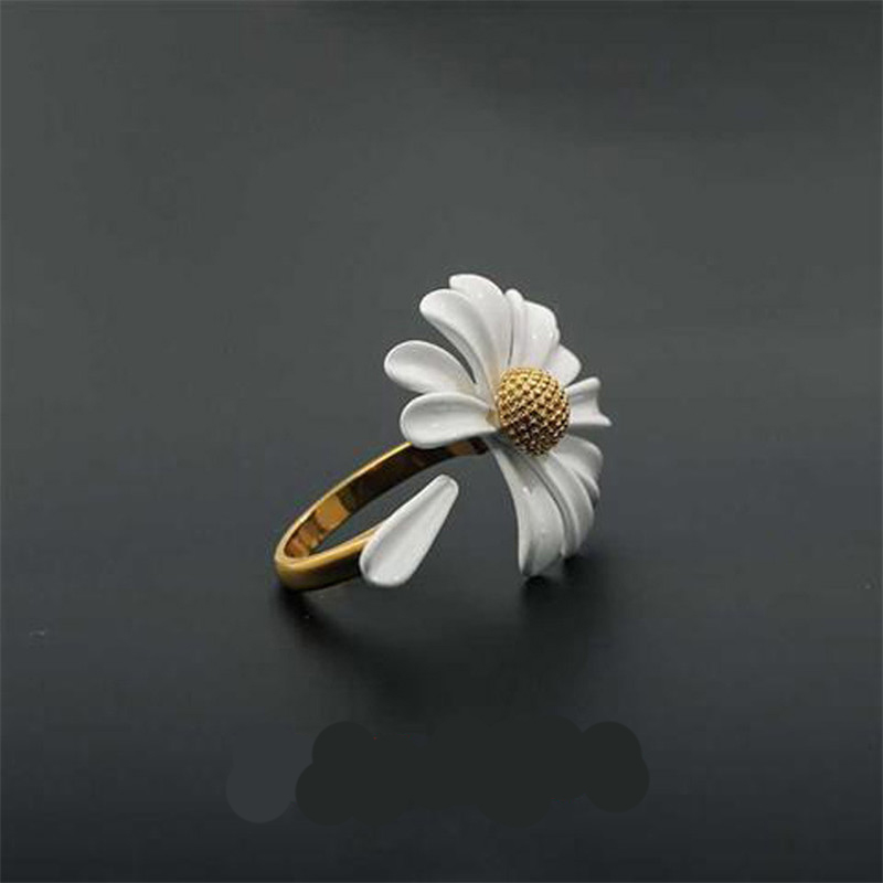 2021 New Spring White Enamel D - огляд і ціна Resin Art Ring