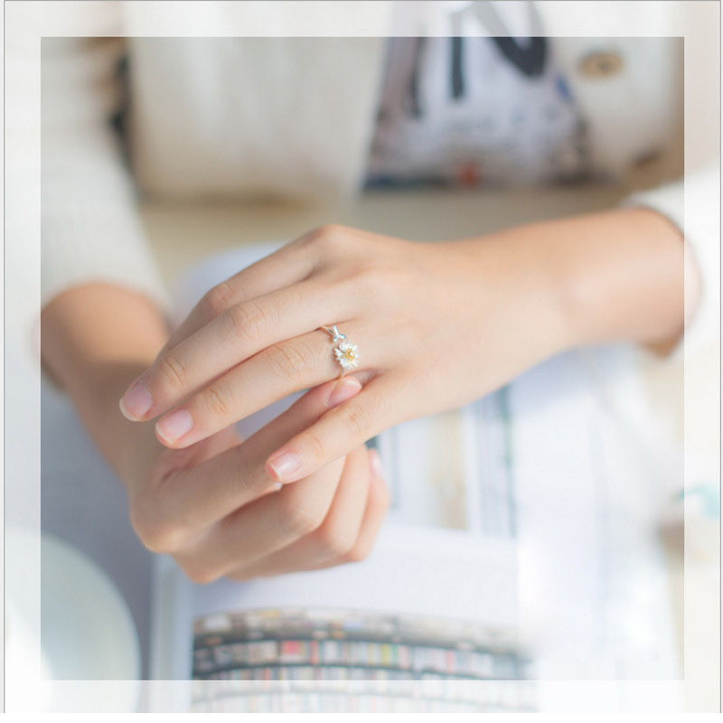 2021 New Spring White Enamel D - огляд і ціна Resin Art Ring