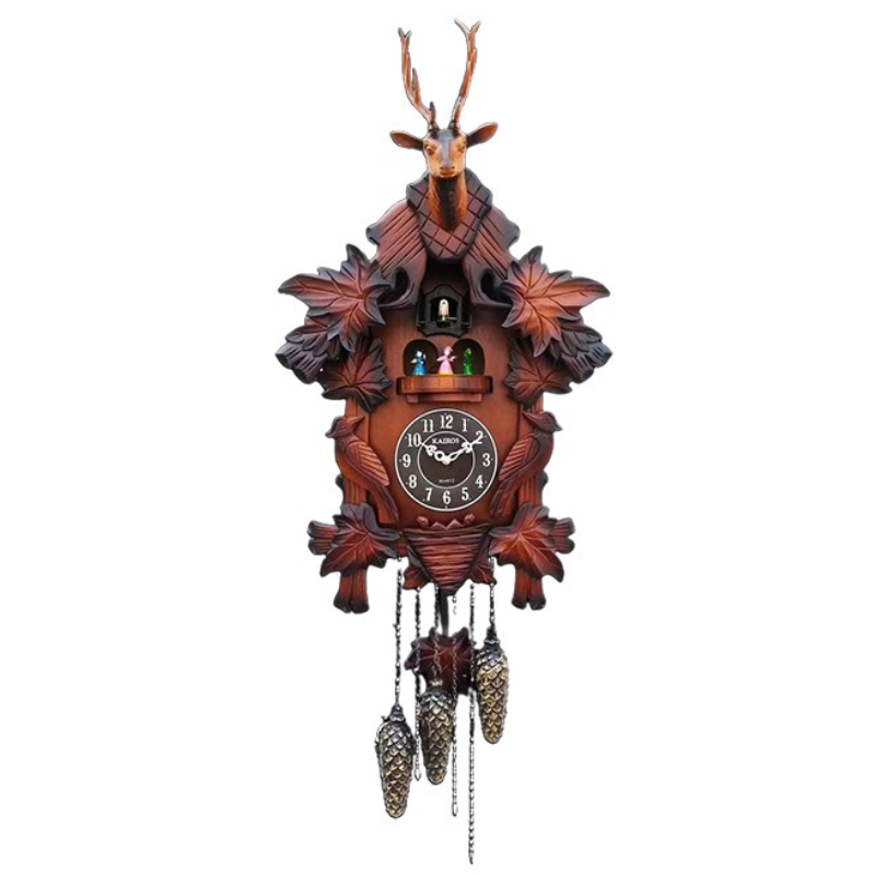 Cuckoo Wall Clock Solid Wood C - огляд і ціна Resin Art Watch
