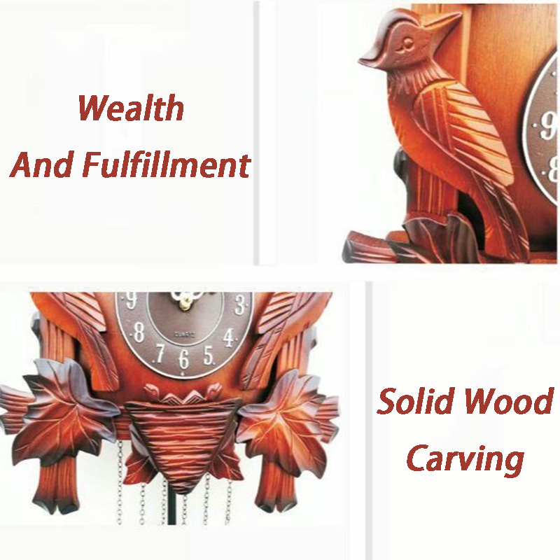 Cuckoo Wall Clock Solid Wood C - огляд і ціна Resin Art Watch