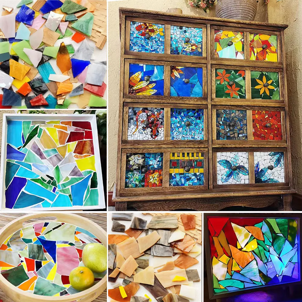 100g Mosaic Tiles Stained Glas - огляд і ціна Resin Art Coasters