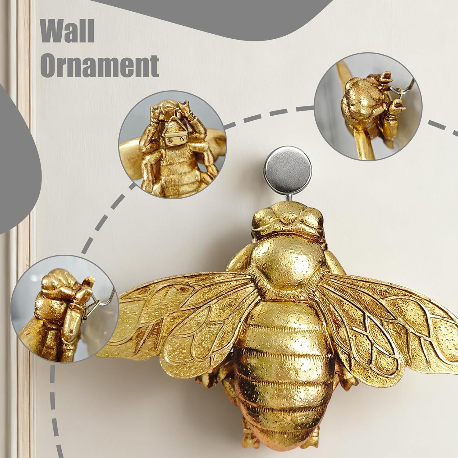 3D Gold Bee Wall Sculpture, Re - огляд і ціна Resin Art Easy