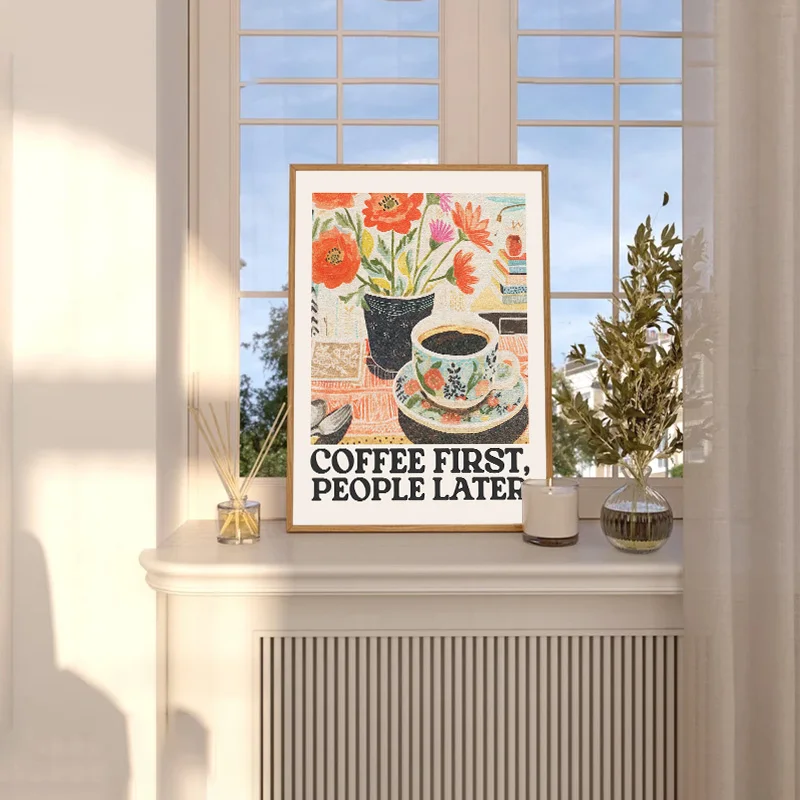 Coffee Flower Retro Wall Art P - огляд і ціна Resin Art Gallery