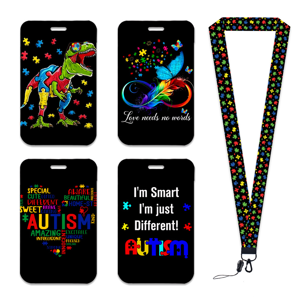 Work Card Holder Autism Awaren - огляд і ціна Resin Art Name
