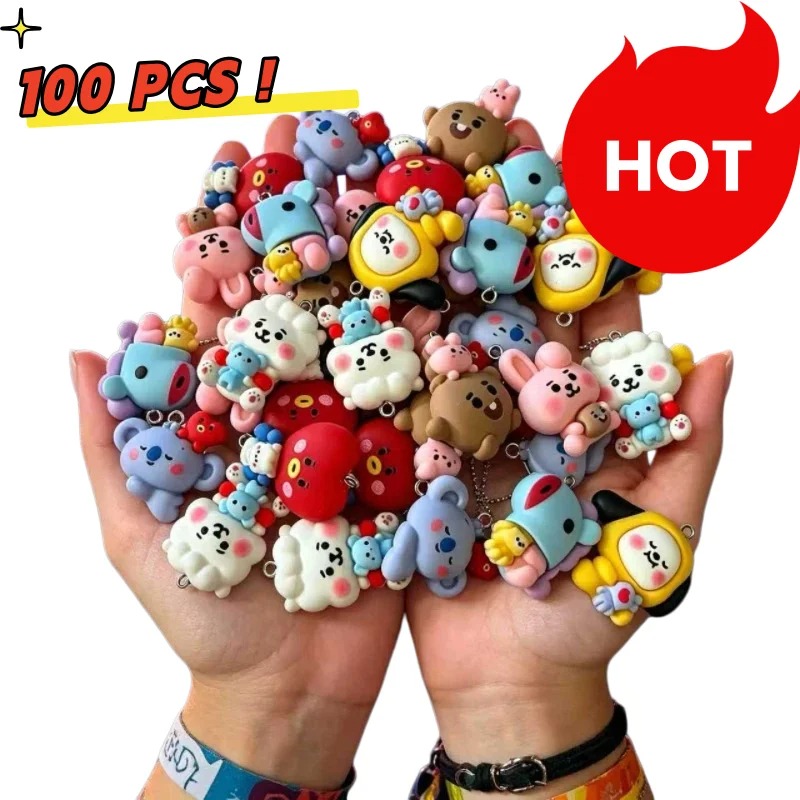 7pcs BT21 Resin Cartoon Charm  - огляд і ціна Resin Art Store