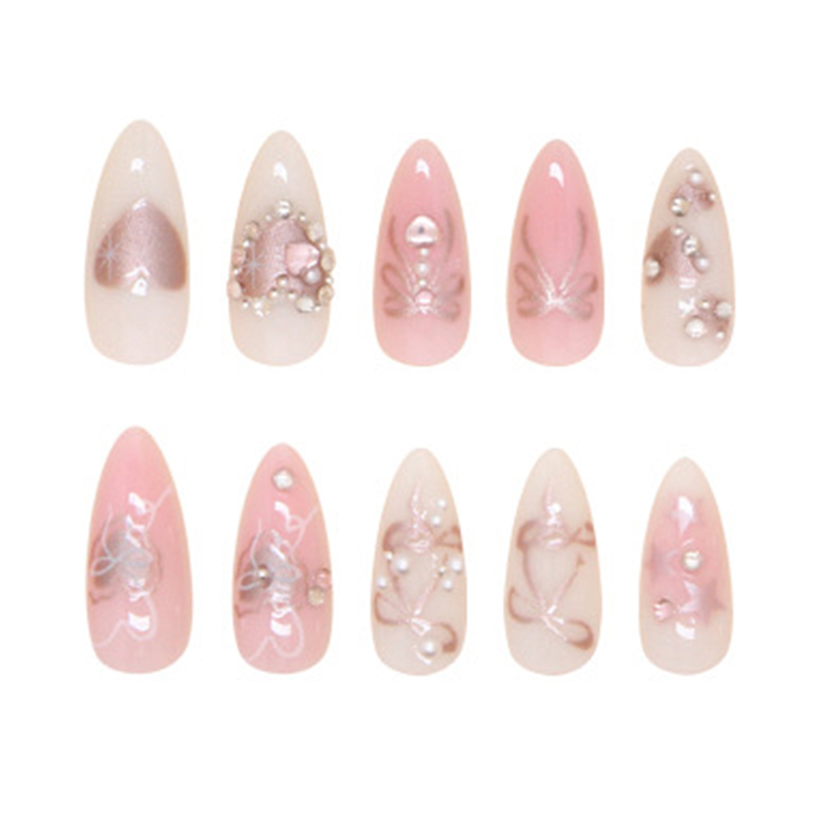 Press on Nails Easy-to-Apply F - огляд і ціна Resin Art Easy